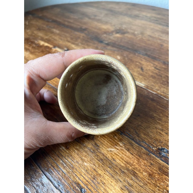 Studio Pottery Stoneware Votive Candle Holder/Small Bowl, Signed Lessenden For Sale In Dallas - Image 6 of 10