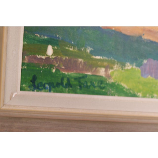 Blue Leopold Fare, Southern Landscape, 1960s, Oil on Canvas, Framed For Sale - Image 8 of 18
