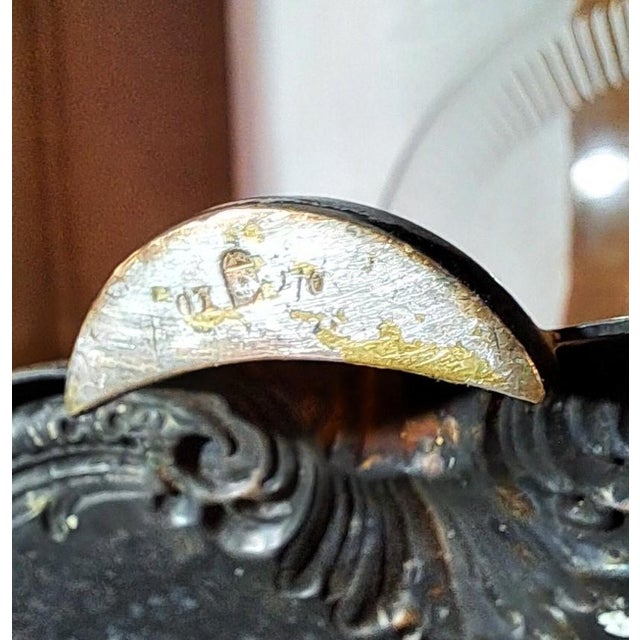 Maker's Mark and 4 digits number at the bottom. Light abbrasion of silver at end of base, glass in perfect conditon This...