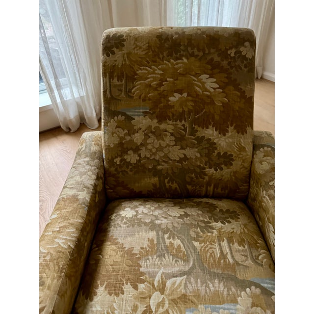 Pierce & Ward Upholstered Chair 1950's Italian Armchairs in the Style of Marco Zanuso For Sale In New York - Image 6 of 7