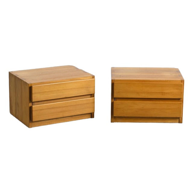 Bedside Cabinets from Maison Regain, France, 1970s, Set of 2 For Sale