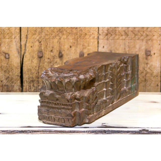 Art Deco 19th Century Long Architectural Base Candle Holder For Sale - Image 3 of 6