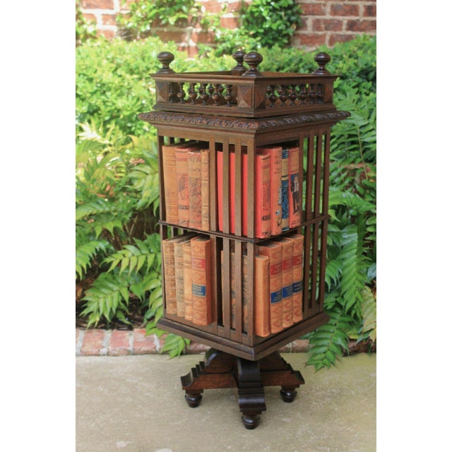 Antique English Revolving Bookcase Chairish