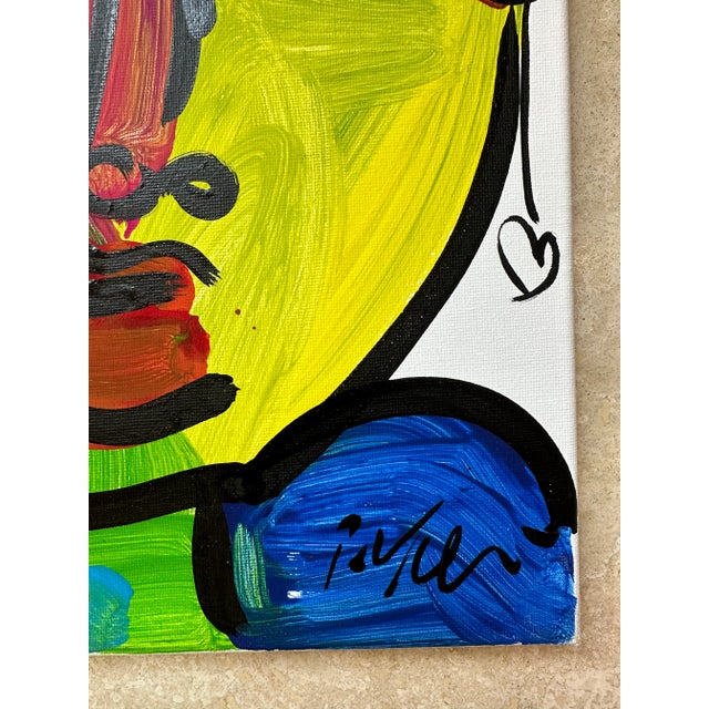 Abstract Abstract Portrait Painting by Peter Keil For Sale - Image 3 of 4