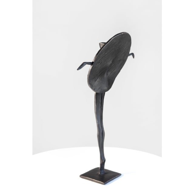 Black Luna (7/25) - Modern Figurative Abstract Bronze Sculpture Original Artwork by Nando Kallweit For Sale - Image 8 of 11