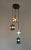 1960s Vintage 5-Light Colored Glass Pendant in the style of Fontana Arte, Italy, 1960s For Sale - Image 5 of 9