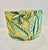 Modern Botanical Luxe Drum Lampshade in Green & Gold Foliage Pattern For Sale - Image 3 of 4