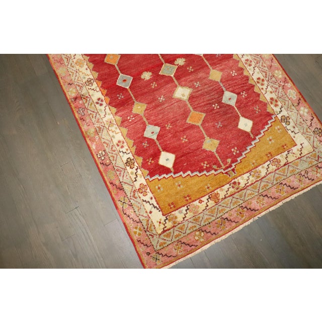 Antique Red Anatolian Rug - 3'1" x 4'11" For Sale - Image 9 of 9