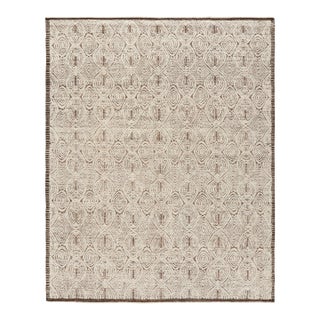 Rug & Kilim’s Moroccan Style Rug in Beige-Brown with Geometric Patterns - 12x16 For Sale
