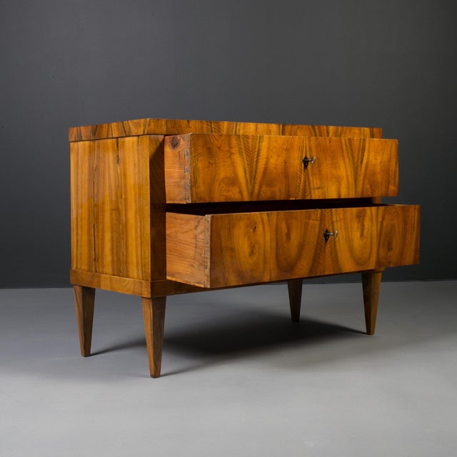 Antique German Biedermeier Chest of Drawers, 1800s For Sale - Image 5 of 13