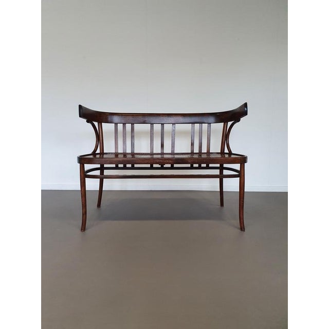 Rare bench, not marked.Width 107/ height 80 /depth 50/ seat hight 47 cm This piece is attributed to the mentioned...
