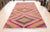 Mid-Century Modern Turkish Handmade Rug Diamond Pattern Vintage Kilim Rug For Sale - Image 3 of 17