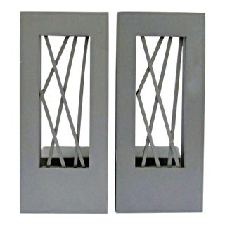 Pair of Modern Forms Twilight LED Indoor/Outdoor Wall Lights in Slate Gray For Sale