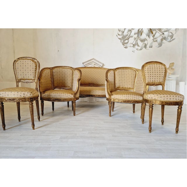 French Louis XV 19th Century Living Room Set For Sale - Image 4 of 4