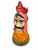 Figurative Pitcher in Polychrome Earthenware of Rooster with a Hidden Mans Face, 1890s For Sale - Image 3 of 8