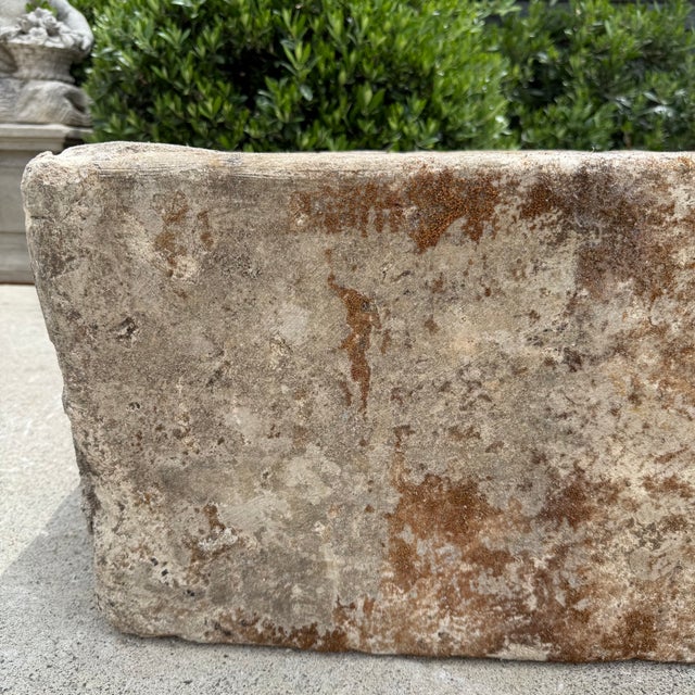 Beige Antique Limestone Trough 51626f 25.5"w For Sale - Image 8 of 8