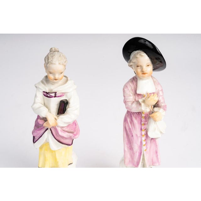 18th Century Porcelain Sculpture from Meissen, Set of 2 For Sale - Image 5 of 8