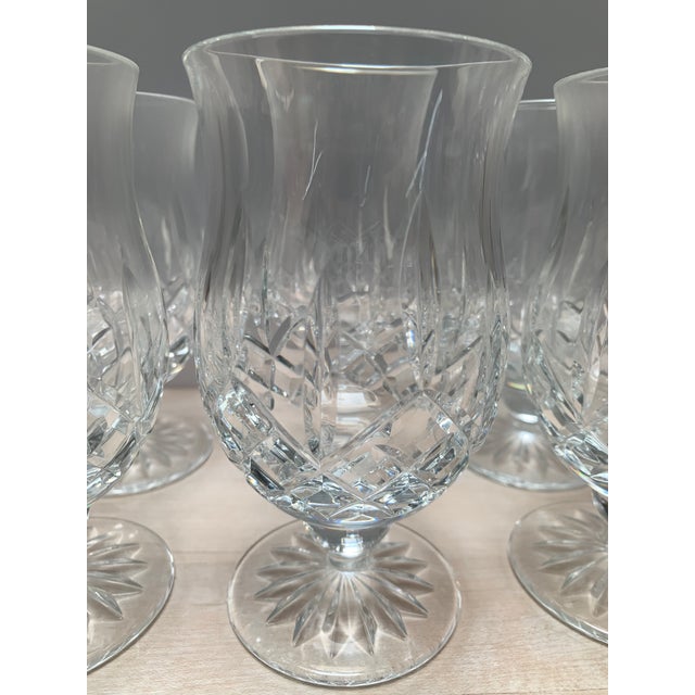 Transparent Mid 20th Century Waterford Water Glasses Set of 6 For Sale - Image 8 of 8