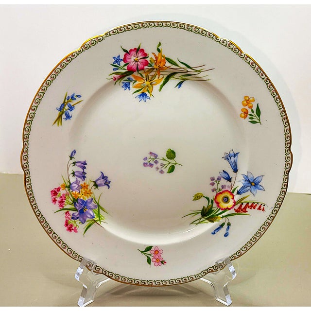Shelley England Fine Bone China Salad Plates / Lunch Plates - Set of 6 For Sale - Image 9 of 15