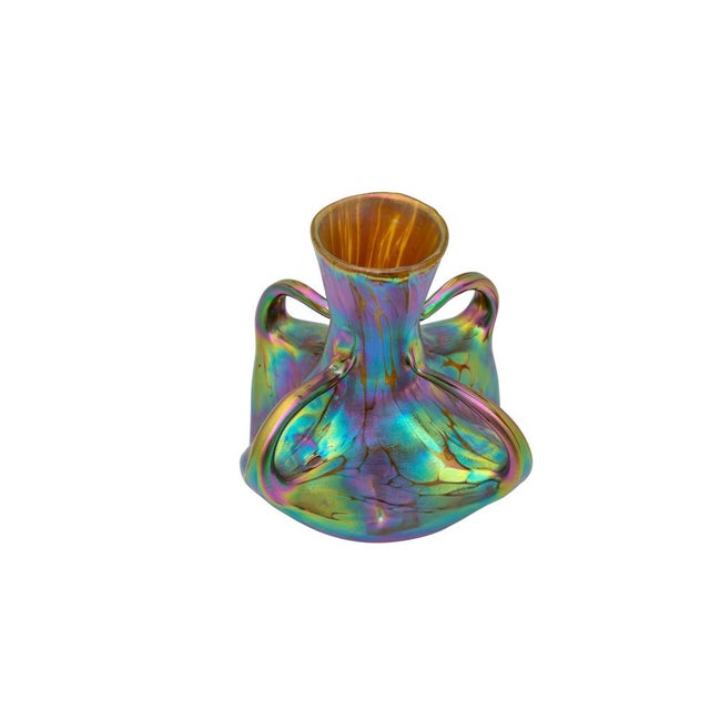 1900 - 1909 Art Nouveau Glass Vase PG 1/413 from Johann Loetz Witwe, Vienna, 1901 For Sale - Image 5 of 12