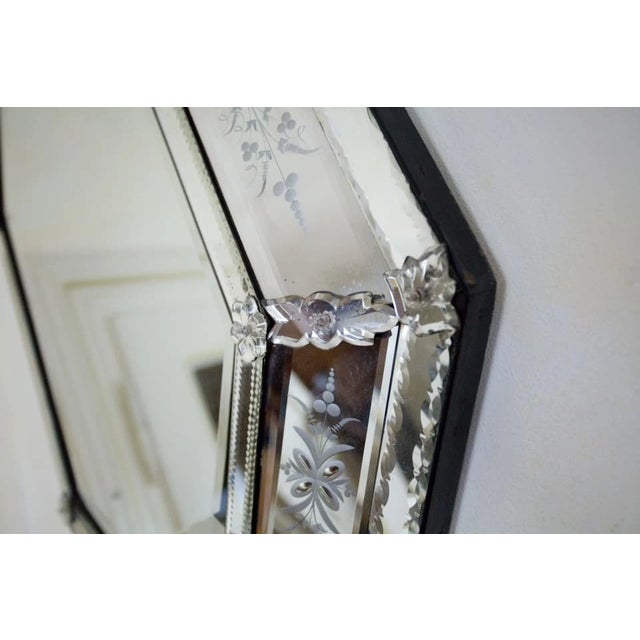 Antique Venetian Octagonal Mirror For Sale - Image 4 of 7