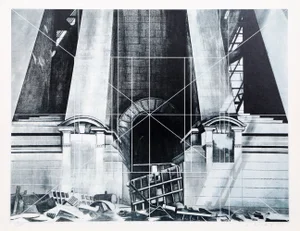 Lowell Blair Nesbitt Barriers Serigraph
