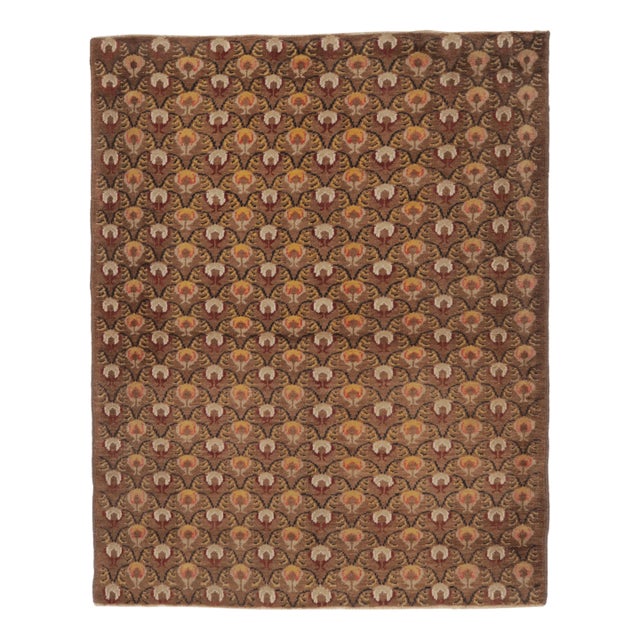 Vintage Turkish Floral Rug With Allover Garden Botanical Motifs - Rug & Kilim For Sale