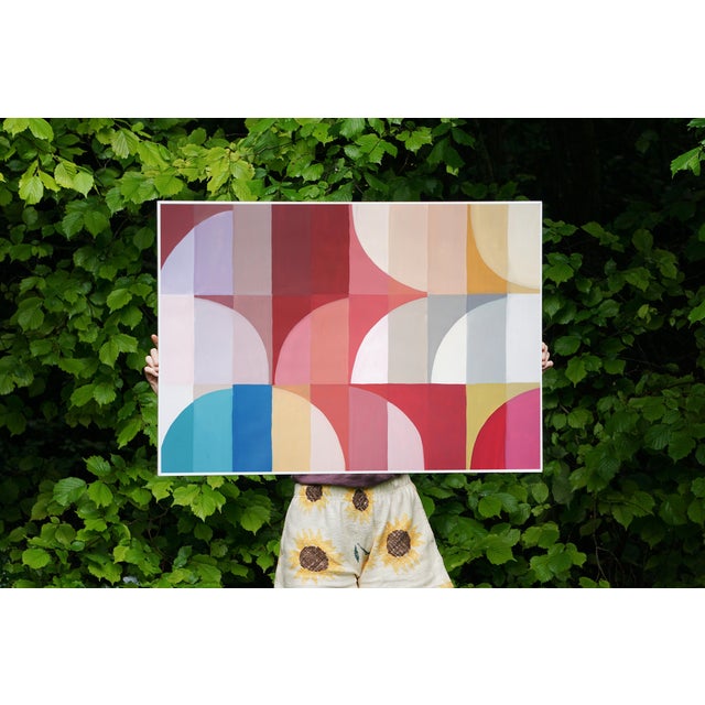 Marron Glacée is a study in rhythm, geometry, and light, where soft arches and pastel grids create a sense of calm...