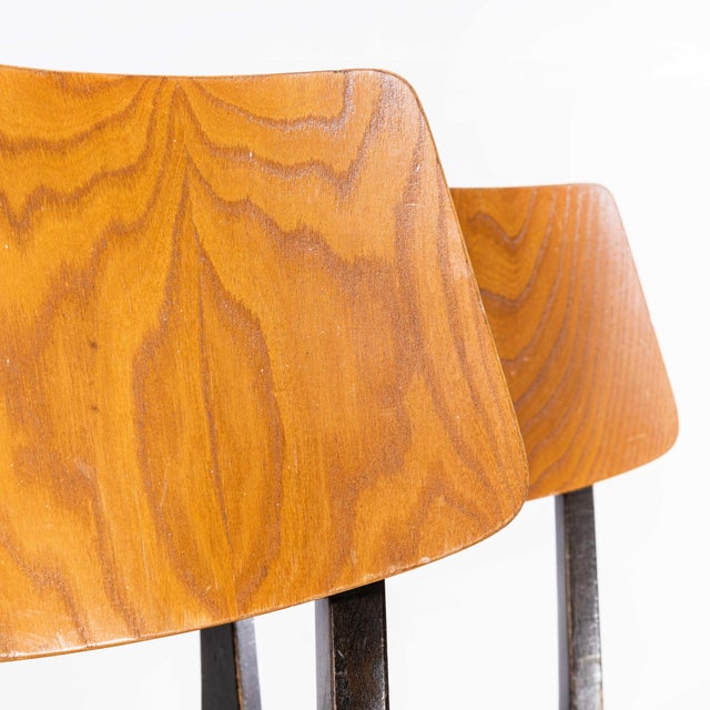 Brown Saddle Back Dining Chairs, 1970s, Set of 4 For Sale - Image 8 of 18