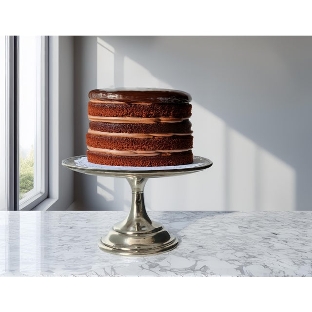 Mid 20th Century Midcentury Mappin & Webb "Mitchels" Restaurants Cake Stand For Sale - Image 5 of 5