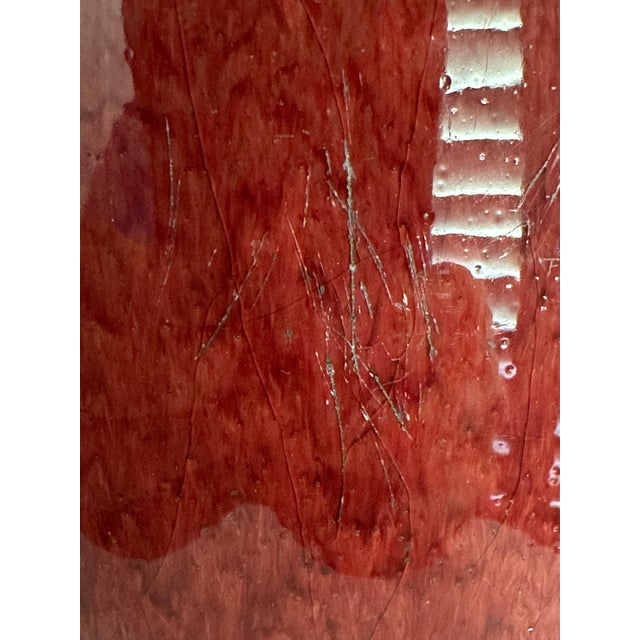 Pair 19th Century Chinese Flambe Oxblood Porcelain Table Lamps For Sale - Image 14 of 18