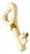Mid 20th Century 14k Yellow Gold White Agate Key Pendant Slide Necklace Modern Estate For Sale