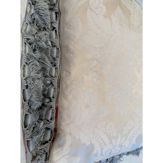 Gray Pair of Aubusson Pillows For Sale - Image 8 of 9