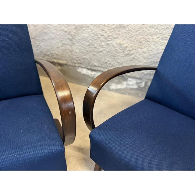 Set of H-410 Chairs by Jindřich Halabala for Up Závody For Sale - Image 3 of 7