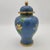 Large Blue Chinese Cloisonne Urn For Sale - Image 4 of 11