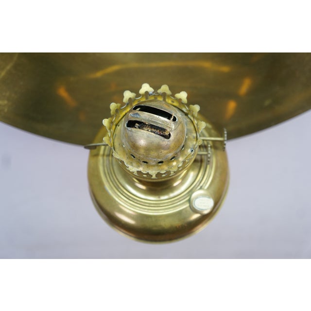 Metal Late 20th Century AA Imports Brass Kerosene Hurricane Oil Lantern Sconce W Backplate Reflector For Sale - Image 7 of 17