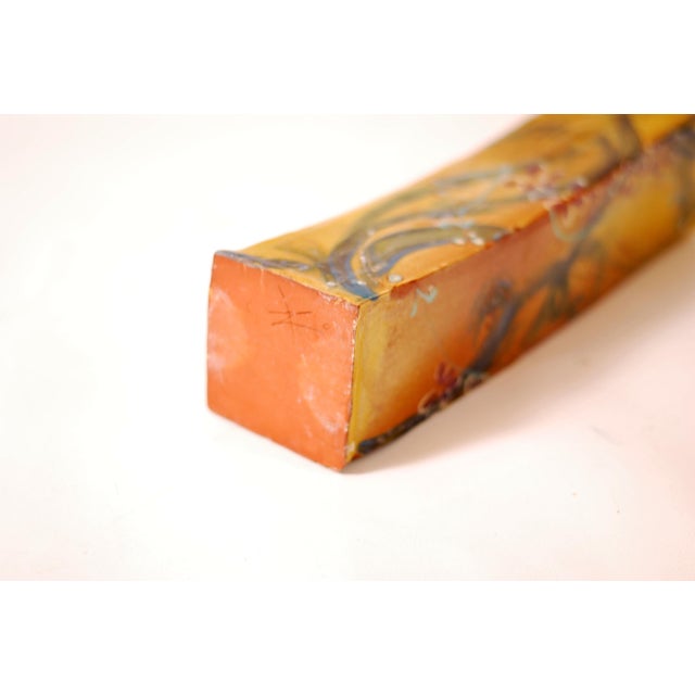 Brutalist Style Vase in Scarified and Glazed Stoneware, 1960s For Sale - Image 9 of 10