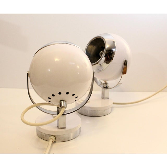 Vintage Eyeball Table Lamps, 1970s, Set of 2 For Sale - Image 4 of 8