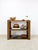 Add sleek, modern sophistication to your space with this vintage smoky glass 3-tier shelving unit. Featuring tinted glass...