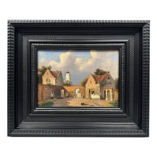 Landscape Composition, 1800s, Oil Painting on Canvas, Framed For Sale