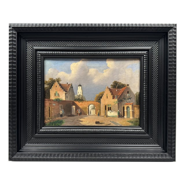 Landscape Composition, 1800s, Oil Painting on Canvas, Framed For Sale