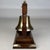 Antique English Edwardian Nautical Brass Bell with Oak Stand, 1900s For Sale - Image 4 of 12