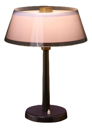 Tuomas Desk Lamp with Purple Shade by Yki Nummi, Finland, 1950s