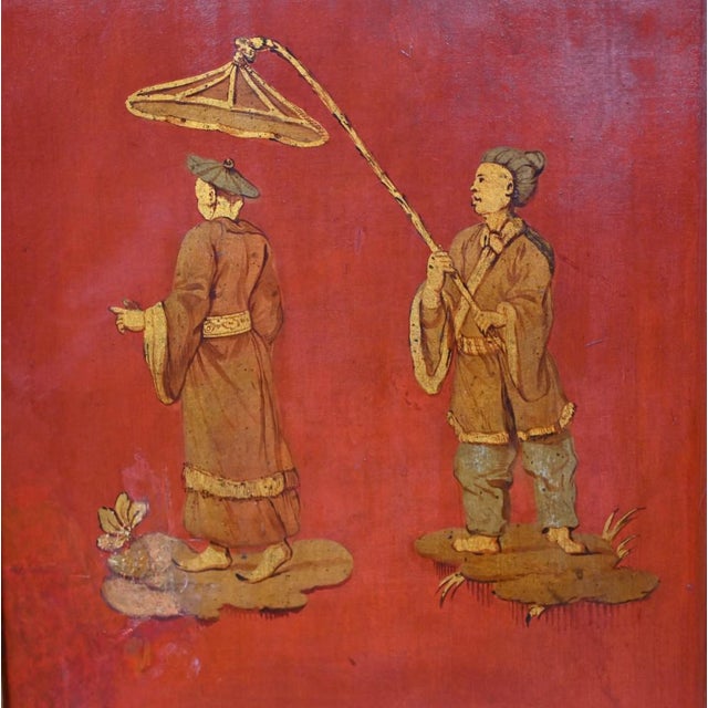 Antique Painted Chinoiserie Room Divider, 1890s For Sale - Image 14 of 18