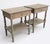 Farmhouse Pair Weathered Pine End Tables, Bedside Tables For Sale - Image 3 of 12