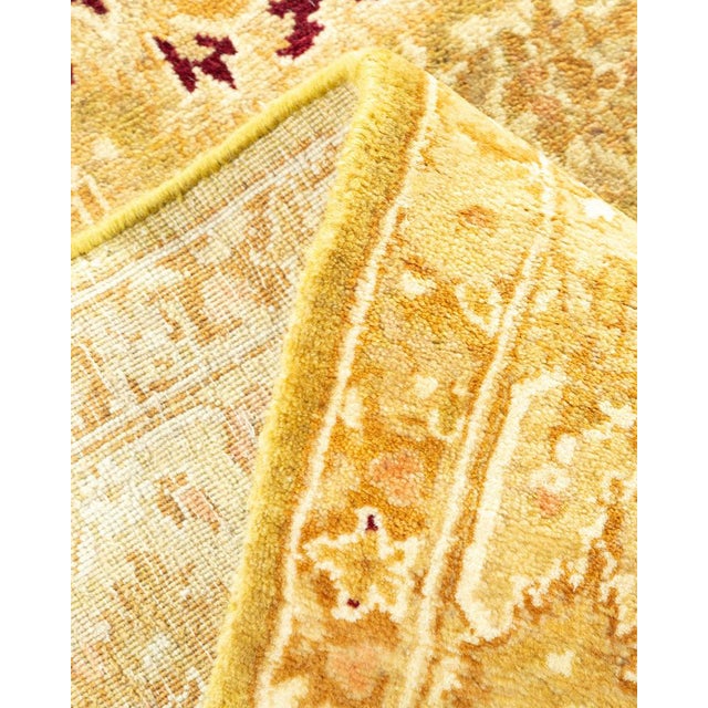 Mogul Collection Hand-Knotted Runner - Green 6' 1" x 13' 0" For Sale In New York - Image 6 of 9