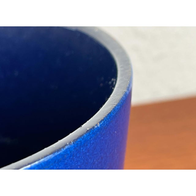 Blue Mid-Century Modern Bright Blue Planter from Marei Majolikafabrik, 1960s For Sale - Image 8 of 16