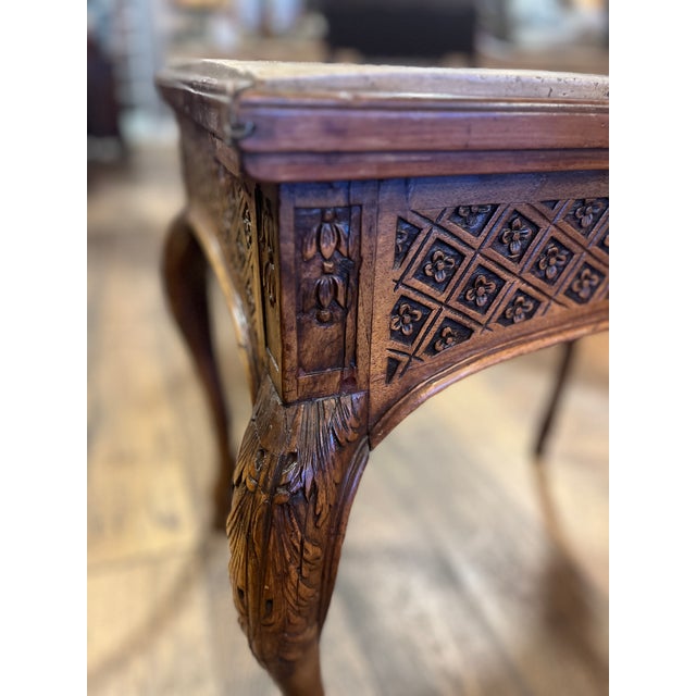 Circa 1750 Louis XV Epoque Walnut Table For Sale - Image 4 of 10
