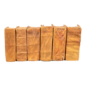 1500's Antique Venice, 6 Volumes of 16th Century (1576) Aristotle Works, Books
