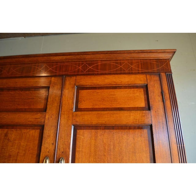Wood Antique Oak Top Desk, Secretary For Sale - Image 7 of 13